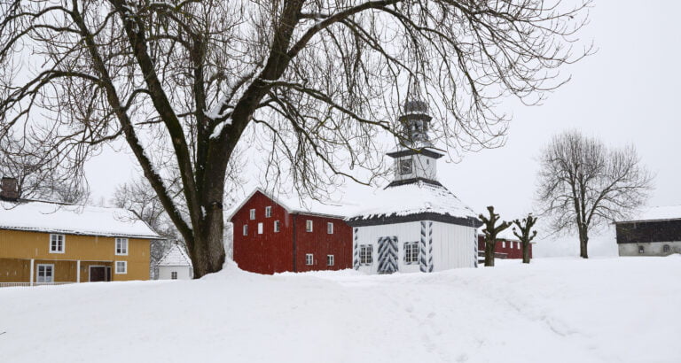 Vinter på Fossesholm Herregård Foto: Dagfinn Kolberg